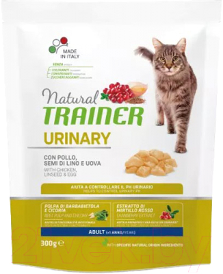 Сухой корм для кошек Trainer Natural Urinary при мочекаменной болезни с курицей (300г)