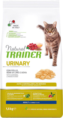 Сухой корм для кошек Trainer Natural Urinary при мочекаменной болезни с курицей (1.5кг)