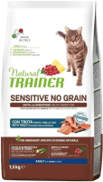 Сухой корм для кошек Trainer Natural No Grain Sensitive с форелью (1.5кг) - 