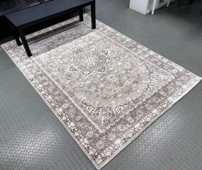 Ковер Radjab Carpet Лотус Прямоугольник 05398A / 10299RK (1x2, Grey/Light Vizon)