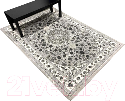 Коврик Radjab Carpet Виста Прямоугольник 10820RK (0.8x1.5, Cream/Light Grey)