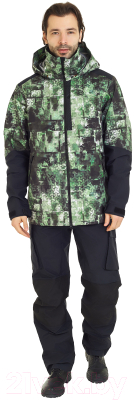 Куртка для охоты и рыбалки FHM Guard V2 (L, принт хаки/черный)