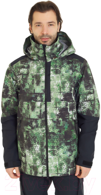 Куртка для охоты и рыбалки FHM Guard V2 (M, принт хаки/черный)