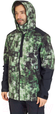 Куртка для охоты и рыбалки FHM Guard V2 (S, принт хаки/черный)
