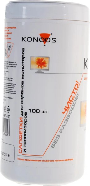 Салфетки для ухода за техникой Konoos KBF-100 (100шт)