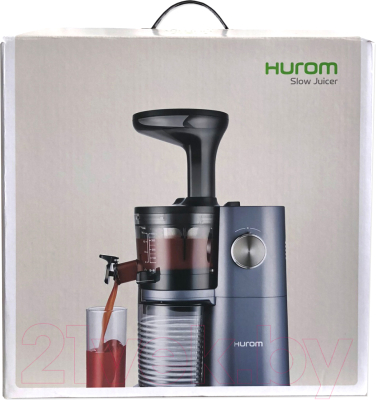 Соковыжималка электрическая Hurom Premium H-AI UBE20 (серо-голубой жемчуг)