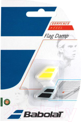 Виброгаситель для теннисной ракетки Babolat Flag Damp / 700032-142 (черный/желтый)