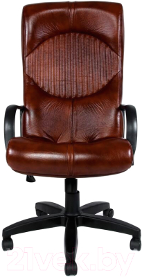Кресло офисное Деловая обстановка Гермес Стандарт (кожа люкс/бордовый)
