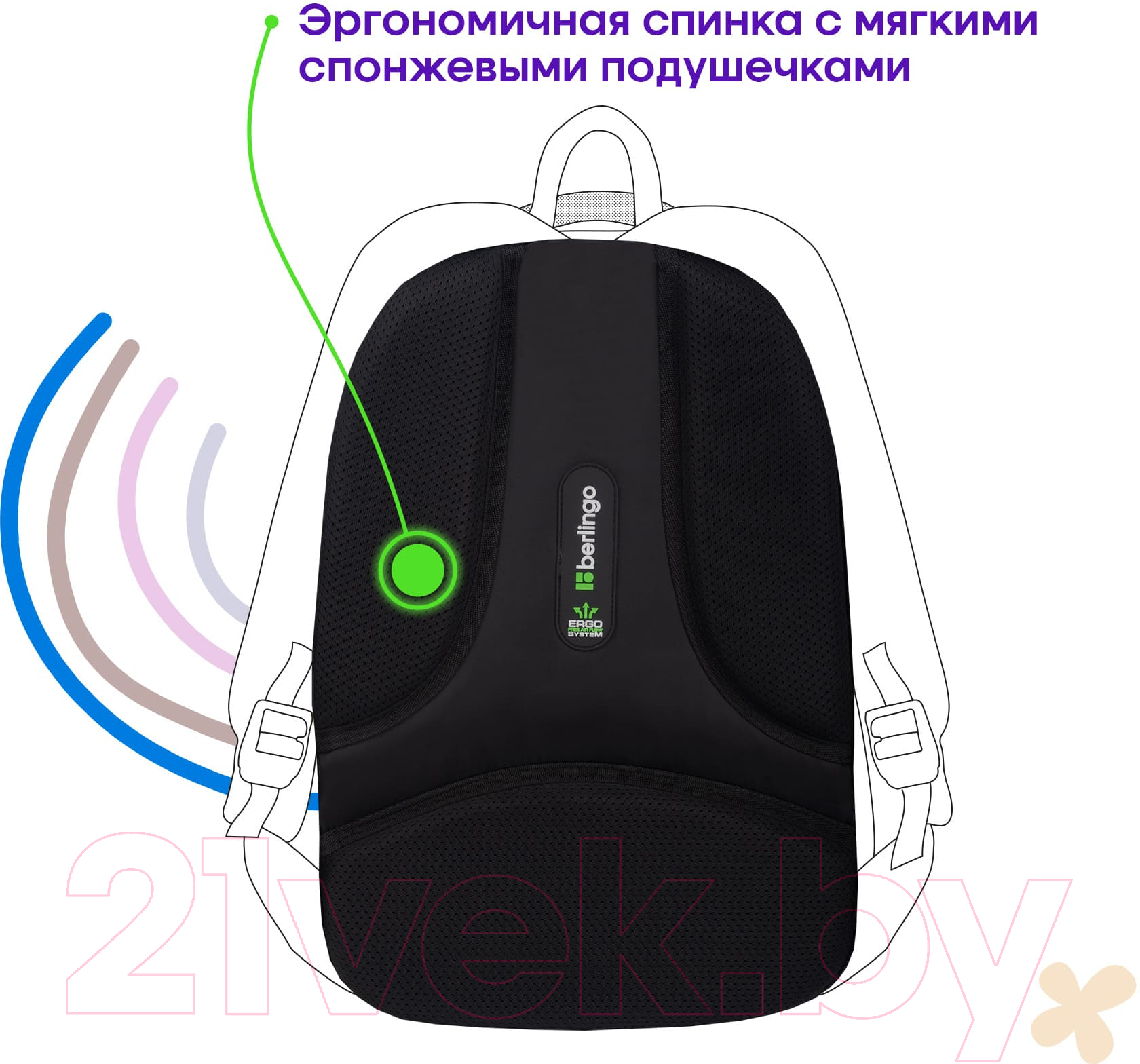 Школьный рюкзак Berlingo inStyle. Pinky / RU-IS-1026