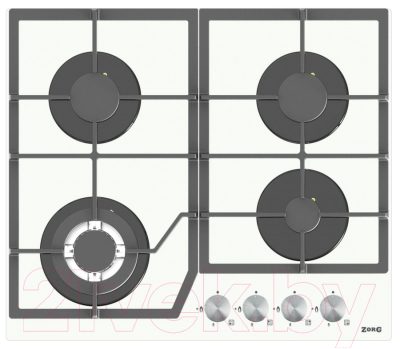 Газовая варочная панель ZORG HAG61 FDW WH