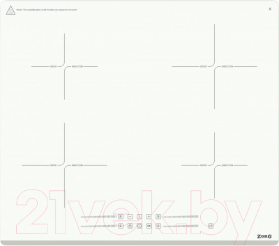 Индукционная варочная панель ZORG INO61 WH