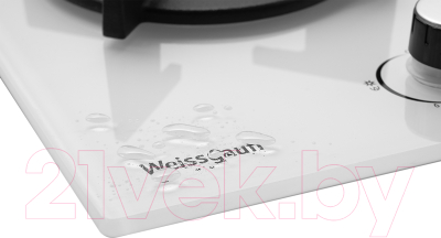 Газовая варочная панель Weissgauff HGG 451 WGh Nano Glass
