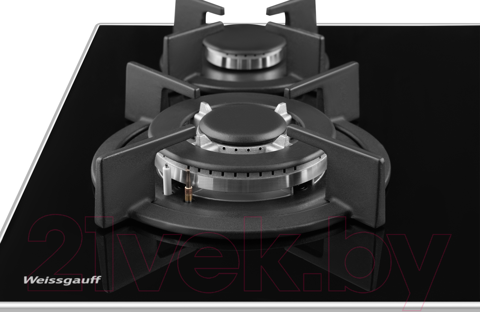 Газовая варочная панель Weissgauff HGG 640 BG Nano Glass