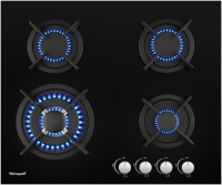 Газовая варочная панель Weissgauff HGG 640 BG Nano Glass - 