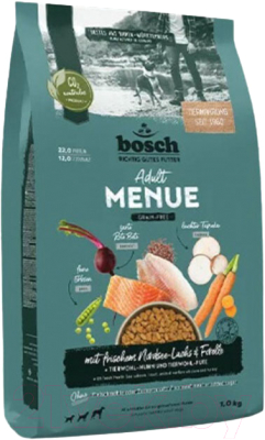 Сухой корм для собак Bosch Petfood HPC Menue Adult с лососем и форелью / 5416001 (1кг)