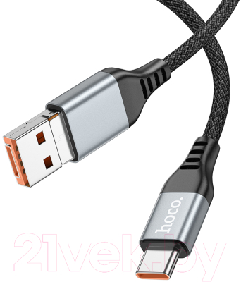 Кабель Hoco U128 2в1 USB/Type-C to Type-C (черный)
