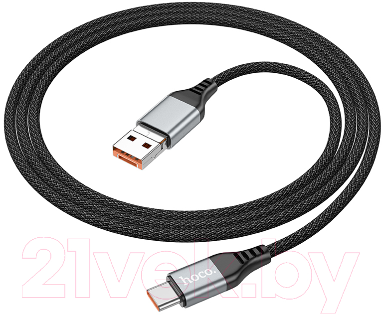 Кабель Hoco U128 2в1 USB/Type-C to Type-C (черный)