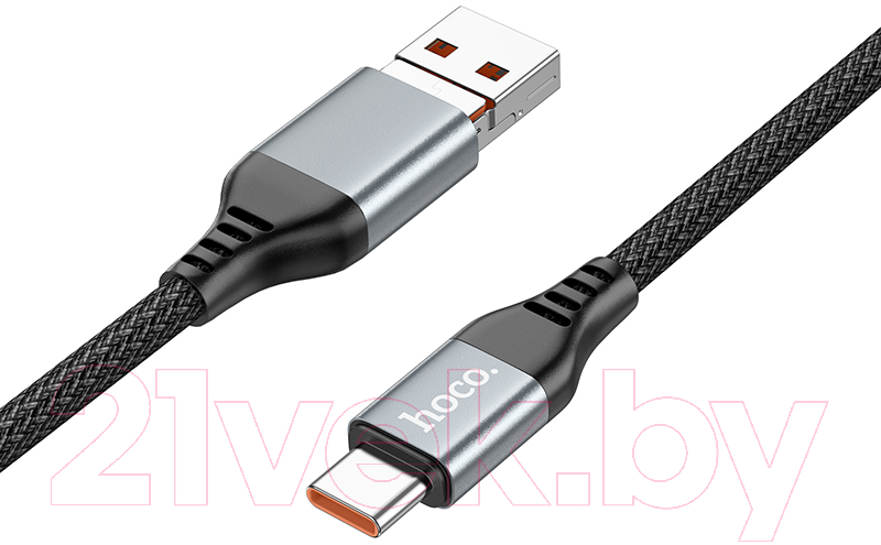 Кабель Hoco U128 2в1 USB/Type-C to Type-C (черный) — фото 3