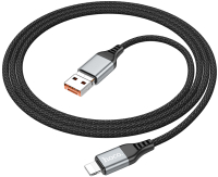Кабель Hoco U128 2в1 USB/Type-C to Lightning (черный) - 