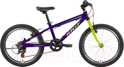 Детский велосипед Forward Skif Rise 20 2022 / IBK22OK20013 (фиолетовый/желтый)