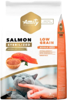 Сухой корм для кошек Amity Super Premium для стерилизованных кошек с лососем (7кг) - 