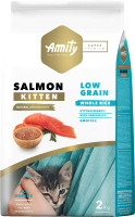 Сухой корм для кошек Amity Super Premium для котят с лососем (2кг) - 