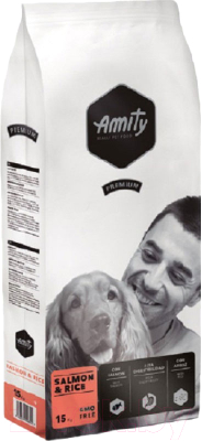 Сухой корм для собак Amity Premium с лососем и рисом (15кг)