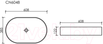 Купить Умывальник Ceramica Nova Element CN6048MC  