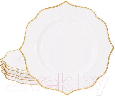 Набор тарелок Lenardi Magnolia Gold 205-576 (6шт)