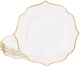Набор тарелок Lenardi Magnolia Gold 205-576 (6шт) - 