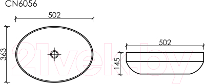 Умывальник Ceramica Nova Element CN6056