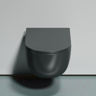 Унитаз подвесной Ceramica Nova Modena Rimless CN6063MDH (темный антрацит матовый)