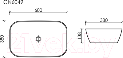 Купить Умывальник Ceramica Nova Element CN6049  