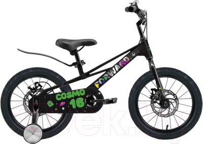 Детский велосипед Forward Cosmo 18 2023 / IB3FE10FEXBKXXX  (черный)
