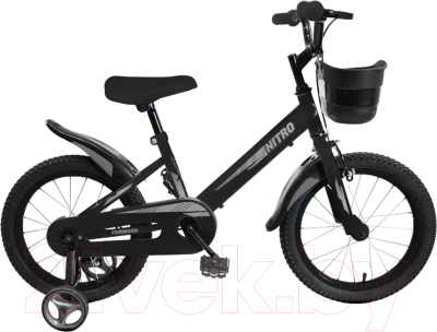 Детский велосипед Forward Nitro 16 2023 / IB3FS1129XBKXXX  (черный)