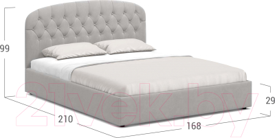 Купить Двуспальная кровать Moon Family 1252 / К004802 в Жодино