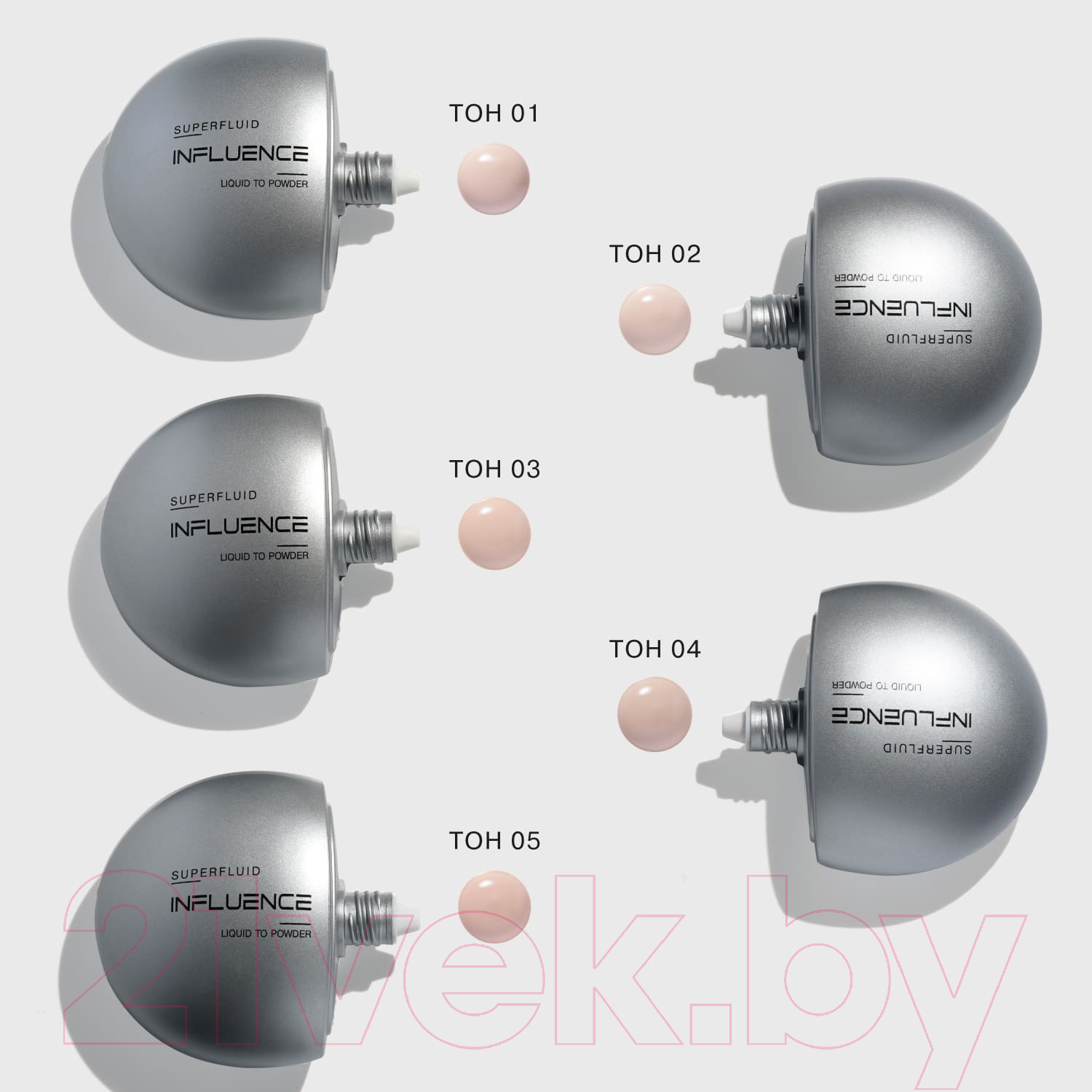 Тональный крем Influence Beauty Liquid to Powder Foundatio тон 03 (35мл) — фото 6