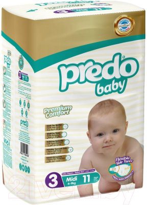 Подгузники детские Predo Baby №3 4-9 кг (11шт)