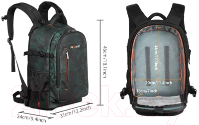 Рюкзак для камеры K&F Concept KF13.119  (черный)