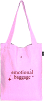 Сумка-шоппер Lorex Cotton Emotional Baggage / LXSPCT-EB (розовый) - 