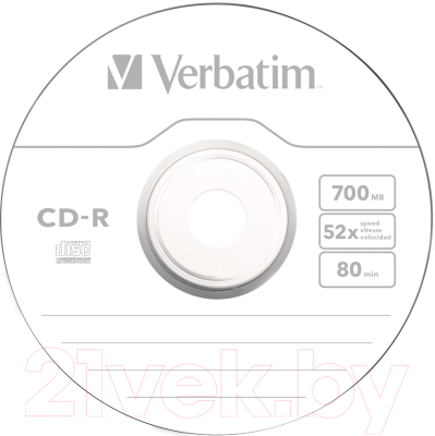 Изображение товара Набор дисков CD-R Verbatim Extra Protection 700MB / 43437 (10шт)