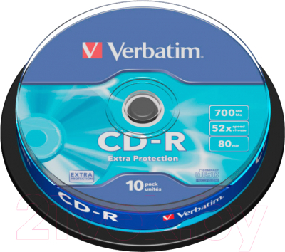 Изображение товара Набор дисков CD-R Verbatim Extra Protection 700MB / 43437 (10шт)
