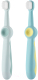 Набор зубных щеток ROXY-KIDS Смайлик / RTB-013-BG (бирюзовый/зеленый) - 