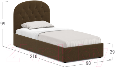 Купить Односпальная кровать Moon Family 1252 / MF008302 в Минске