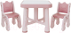 Комплект мебели с детским столом NINO Baby BS-8626 (розовый) - 