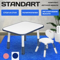 Комплект мебели с детским столом NINO Standart BS-8832P (синий) - 