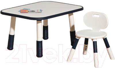 Комплект мебели с детским столом NINO Standart BS-8832P (синий)