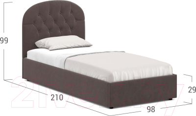 Односпальная кровать Moon Family 1252 / MF005046