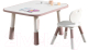 Комплект мебели с детским столом NINO Standart BS-8832P (розовый) - 