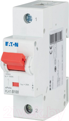 Выключатель автоматический Eaton PLHT-B100/1 1P 100A B 20kA 1.5M / 247979
